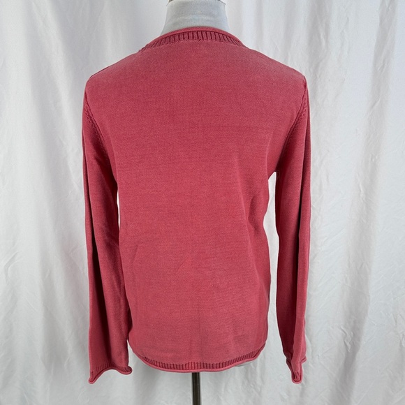 Coldwater Creek Rose Cotton Crew Neck Sweater - Picture 4 of 6